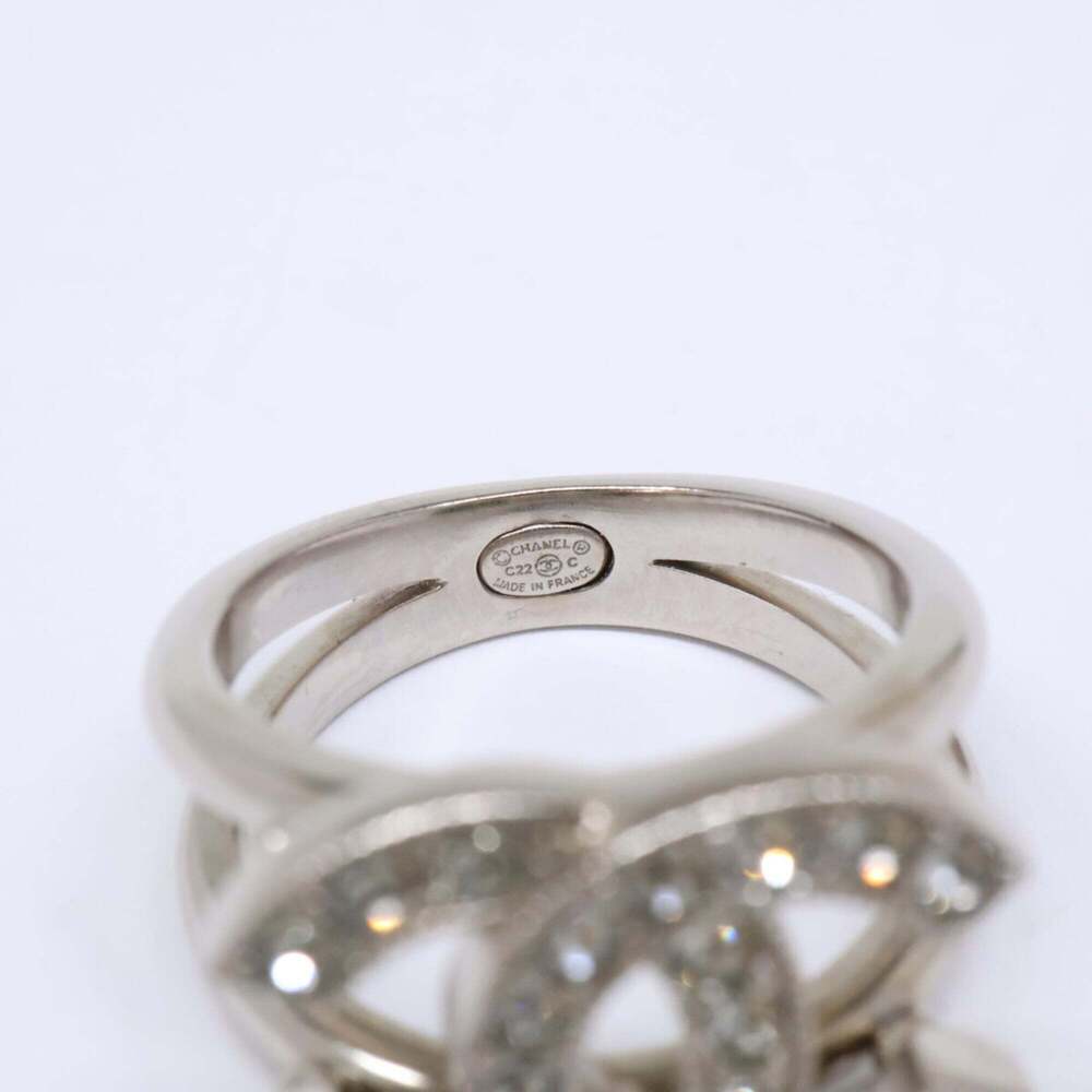 CHANEL Silver Logo Ring - Picture 6 of 7